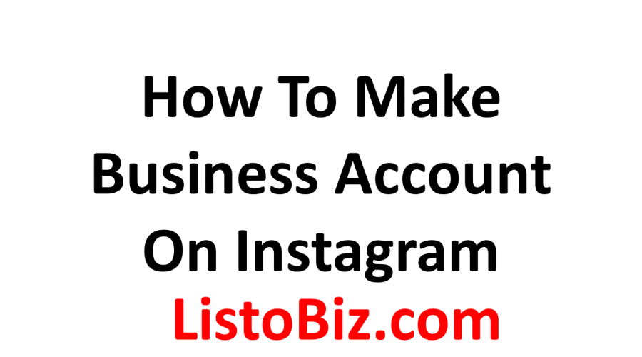 How to make business account on instagram