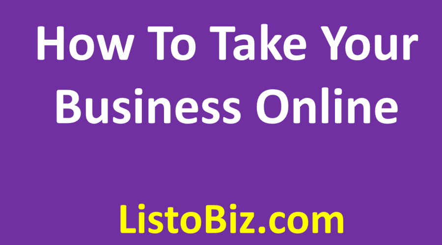 How to take your business online