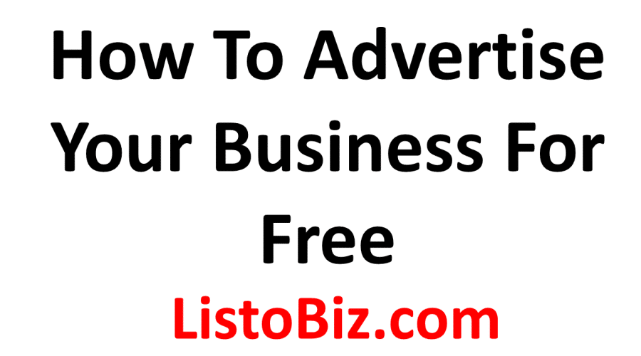 How to advertise your business for free