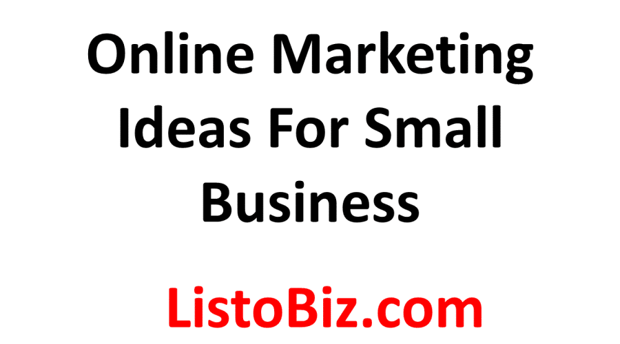 Online marketing ideas for small business