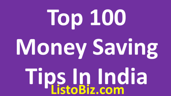 Top 100 money saving tips in india